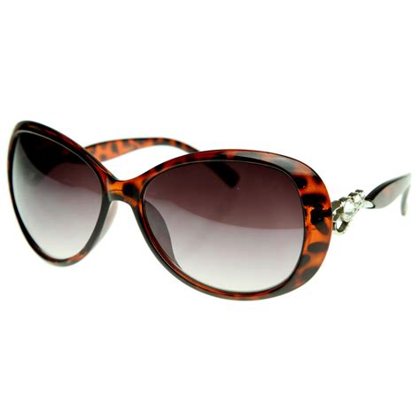 jeweled womens ovall sunglasses colorful handles|Oval.